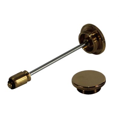 Round Brass Damper - AUC 8102RB Non Vented Cap