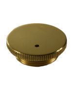 Vented Round Knurled Edge Brass Damper cap