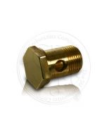 Polished Brass Banjo Bolt - 3/8" BSP thread