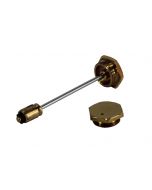 Hexagonal Brass Damper - AUC 8103HB  Vented Cap