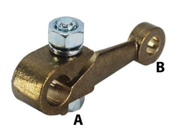 Brass Throttle Lever Assembly - AUE 191