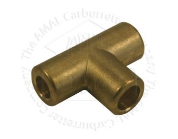 Brass T-Piece Solder type 2 x 5/16in & 1 x 3/8in bore.