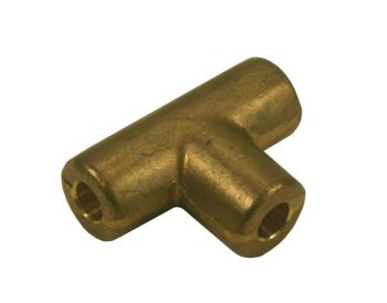 Brass T-Piece - Solder Type 5/16" Bore