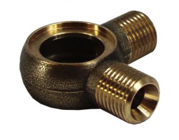 Double Brass 90° Banjo - 1/4" BSP Thread