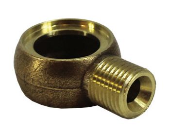 Single Brass Banjo - 1/4" BSP Thread