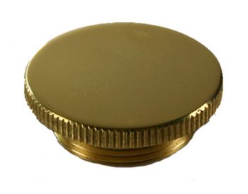 Round Knurled Edge Brass Damper Cap