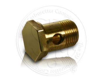 Polished Brass Banjo Bolt - 3/8" BSP thread