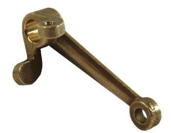 Brass Throttle Stop Cranked - 5/16" Diameter