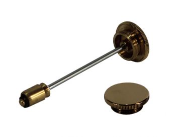 Round Brass Damper - AUC 8102RB Non Vented Cap