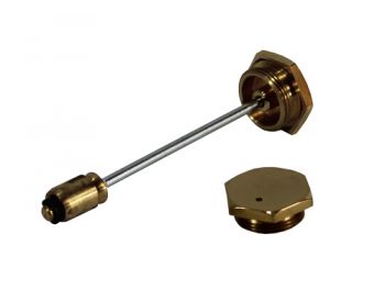 Hexagonal Brass Damper - AUC 8103HB  Vented Cap