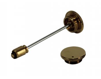 Round Brass Damper - AUC 8103RB Vented Cap