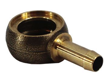 Single Brass Banjo - For 1/4" Bore Fuel Hose